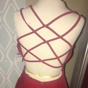 Red homecoming or prom dress